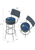 Utah Jazz City Padded Pub Stool - Blue