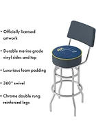 Utah Jazz City Padded Pub Stool - Blue