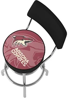 Arizona Coyotes Wordmark and Logo Padded Pub Stool
