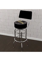 Boston Bruins Wordmark and Logo Padded Pub Stool - Yellow