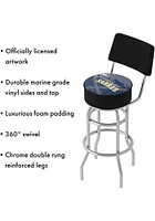 Buffalo Sabres Wordmark and Logo Padded Pub Stool - Yellow