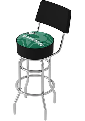 Dallas Stars Wordmark and Logo Padded Pub Stool - Green