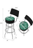 Dallas Stars Wordmark and Logo Padded Pub Stool - Green