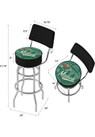 Minnesota Wild Wordmark and Logo Padded Pub Stool - Green