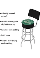 Minnesota Wild Wordmark and Logo Padded Pub Stool - Green