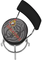 Ottawa Senators Wordmark and Logo Padded Pub Stool - Red
