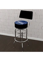 Vancouver Canucks Wordmark and Logo Padded Pub Stool - Blue