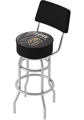 Vegas Golden Knights Wordmark and Logo Padded Pub Stool - Yellow