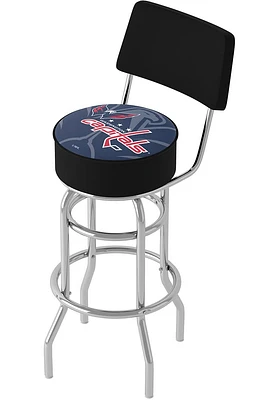 Washington Capitals Wordmark and Logo Padded Pub Stool - Red