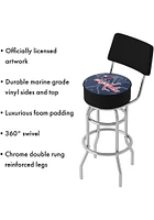Washington Capitals Wordmark and Logo Padded Pub Stool - Red