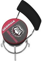 Georgia Bulldogs Padded Pub Stool - Red
