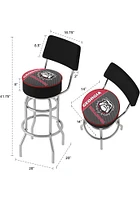 Georgia Bulldogs Padded Pub Stool - Red
