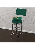 Miami Hurricanes Logo Padded Back Pub Stool - Green