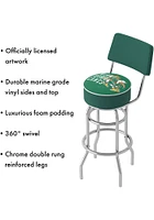 Miami Hurricanes Smoke Padded Pub Stool - Green