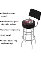 Ohio State Buckeyes Brutus Rush Padded Pub Stool - Red