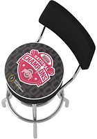 Ohio State Buckeyes CFP Champions 2014 Design Pub Stool - Black