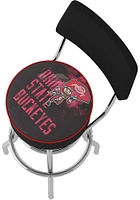 Ohio State Buckeyes Brutus Smoke Padded Pub Stool - Red