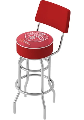 Ohio State Buckeyes CFP Champions 2014 Padded Pub Stool - Red