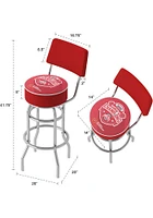 Ohio State Buckeyes CFP Champions 2014 Padded Pub Stool - Red