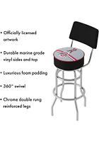 Ohio State Buckeyes Brutus Stripe Padded Pub Stool - Red