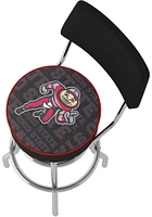 Ohio State Buckeyes Brutus Dash Padded Pub Stool - Red