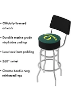 Oregon Ducks Padded Pub Stool - Yellow
