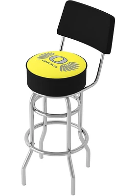 Oregon Ducks Wings Padded Pub Stool - Yellow