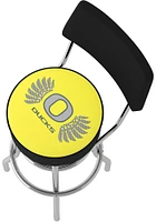 Oregon Ducks Wings Padded Pub Stool - Yellow