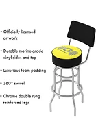 Oregon Ducks Wings Padded Pub Stool - Yellow