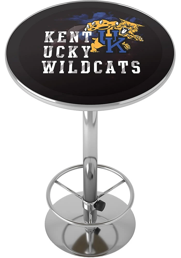 Kentucky Wildcats Smoke Bar Height Acrylic Top Pub Table