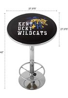 Kentucky Wildcats Smoke Bar Height Acrylic Top Pub Table