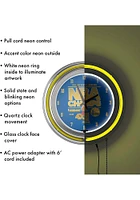 Golden State Warriors 4x Champions Retro Neon Wall Clock