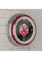 Black Ohio State Buckeyes CFP Champions 2014 Retro Neon Design Wall Clock