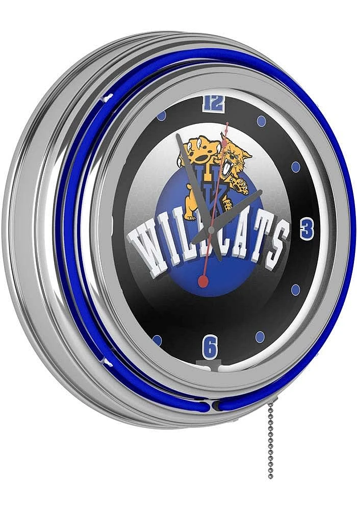 Kentucky Wildcats Throwback Retro Neon Wall Clock