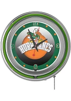 Miami Hurricanes Throwback Retro Neon Wall Clock