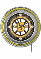 Boston Bruins Throwback Retro Neon Wall Clock