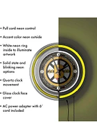 Boston Bruins Throwback Retro Neon Wall Clock