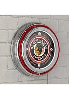 Chicago Blackhawks Throwback Retro Neon Wall Clock