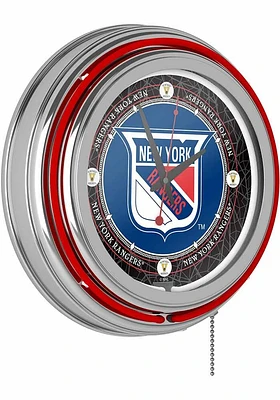 New York Rangers Throwback Retro Neon Wall Clock