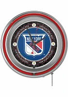 New York Rangers Throwback Retro Neon Wall Clock