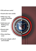 New York Rangers Throwback Retro Neon Wall Clock