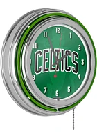 Boston Celtics Fade Retro Neon Wall Clock