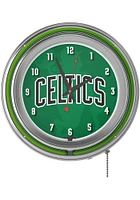 Boston Celtics Fade Retro Neon Wall Clock