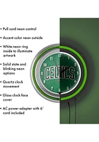 Boston Celtics Fade Retro Neon Wall Clock