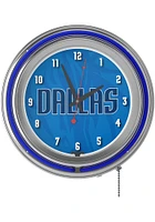 Dallas Mavericks Fade Retro Neon Wall Clock