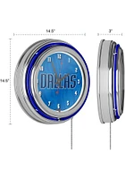 Dallas Mavericks Fade Retro Neon Wall Clock