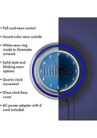 Dallas Mavericks Fade Retro Neon Wall Clock
