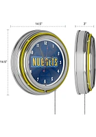 Denver Nuggets Fade Retro Neon Wall Clock
