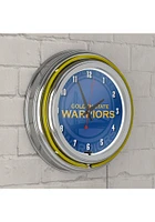 Golden State Warriors Fade Retro Neon Wall Clock