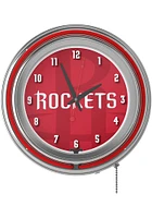 Houston Rockets Fade Retro Neon Wall Clock